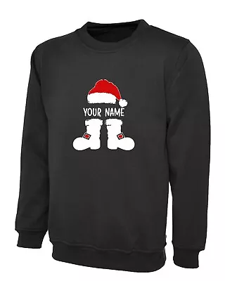 Buy Personalise Name Christmas Jumper Funny Gift Pullover Fleece Sweatshirt Xmas Top • 17.99£