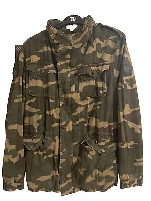 Buy Le Breve Mens Jacket - Camouflage Pattern - Size XL- Tuck Away Hood • 10£
