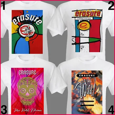 Buy Erasure TSHIRT, The Circus, Wild! Electronic Music 1980s Vince Clarke, Andy Bell • 15.95£