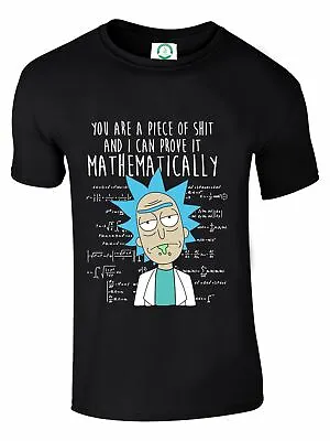 Buy Rick And Morty T-Shirt,Piece Of Sh** Spoof,American Anime,Adult And Kids Sizes • 9.99£