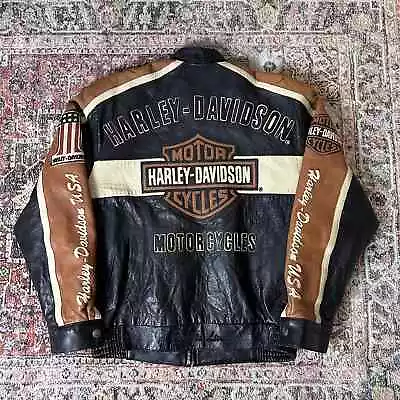Buy Vintage 90s Harley Davidson Leather Jacket - XL • 350£