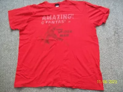 Buy Amazing Fantasy Introducing Spider-man Red T-Shirt Extra Large XL Men's Adult • 19.49£