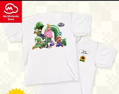 Buy Super Mario Bros Wonder Official T Shirt RARE (Large) • 20£
