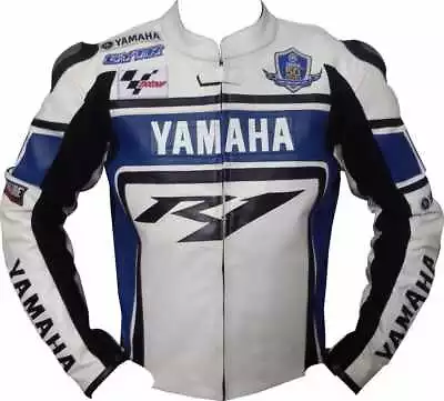 Buy Yamaha R1 Motorbike Leather Jacket, Racing Biker Leather Jacket • 119.99£