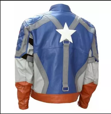 Buy Captain America Jacket Made With Real Leather. • 130£