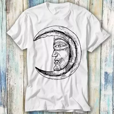 Buy Moon Face Phase Art Drawing T Shirt Meme Gift Top Tee Unisex 1043 • 6.35£