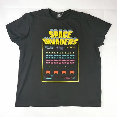 Buy Official Taito Space Invaders Mens T Shirt Black Graphic Size XXL Extra Large • 11.99£