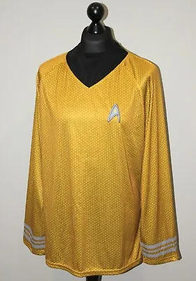 Buy Star Trek 2009 Merch Mens Yellow Long Sleeve Shirt Size L • 16.79£