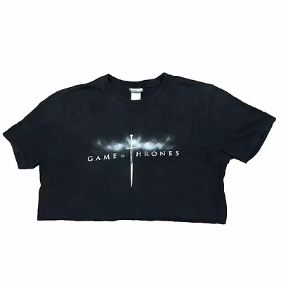 Buy Game Of Thrones T-Shirt Crop Top Official HBO Licensed UK Size Large L • 14.99£