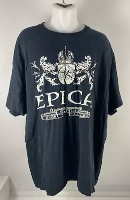 Buy EPICA - Black Band Shirt - Size 3XL - The European Enigma • 22.50£