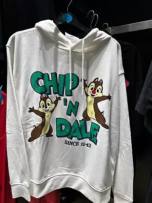 Buy Disney Primark Ladies Chip And Dale Hooded Jumper Hoodie Sweatshirt BNWT • 22£