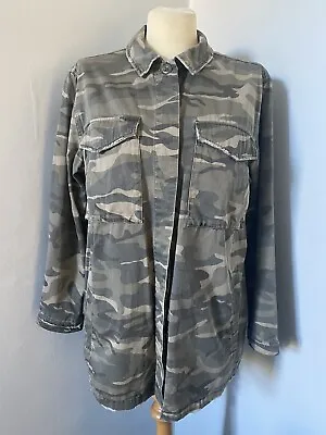 Buy Topshop Ladies Camouflage Shacket Shirt  - Size 14 • 20£