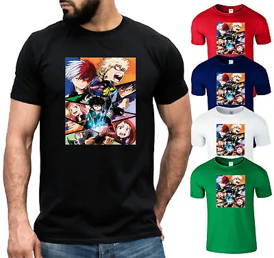 Buy My Hero Academia Animie Manga Mens Kids T Shirt Youtuber Merch Xmas Gift Tee • 7.99£