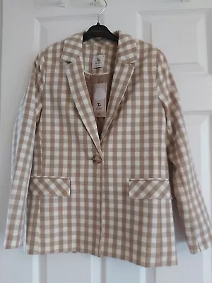 Buy Bnwtgs Ladies Lightweight Check Style Jacket Size 4 PETITE From Tu • 11£