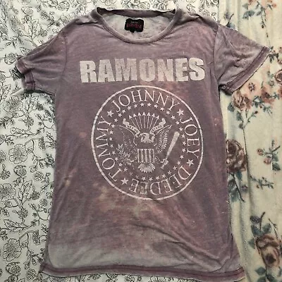 Buy Pink Ramones Tshirt Woman Size 8 • 6.99£