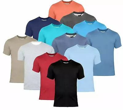 Buy Mens T-Shirt King Size Big Crew Neck Top Sizes 2XL - 8XL Single Shirt And 4pack • 25.99£