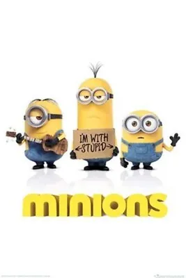Buy Impact Merch. Poster: Minions - I'm With Stupid 610mm X 915mm #333 • 8.19£