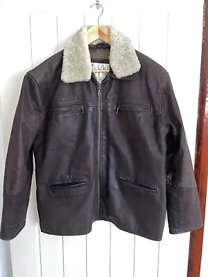 Buy Proto Mens Leather Jacket Size 44/46 Chest • 30£