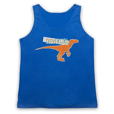 Buy Clever Girl Velociraptor Unofficial Jurassic Park Quote Adults Vest Tank Top • 18.99£