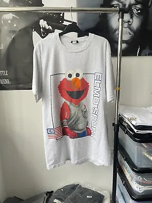 Buy Vintage 90s Elmo Sport Graphic Print Single Stitch Retro Changes T-shirt Size L. • 29.99£