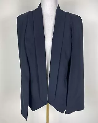Buy SHEIKE Black Cape Sleeve Open Front Blazer Jacket Size XS 6 8 Work Office Career • 28.41£
