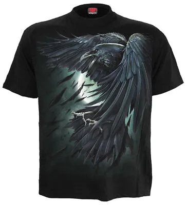 Buy Spiral Direct SHADOW RAVEN T Shirts Skull Gothic Raven Horror Kids Top • 15.29£