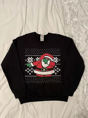 Buy Dabbing Santa Ugly Christmas Sweater In Black - Medium • 25£