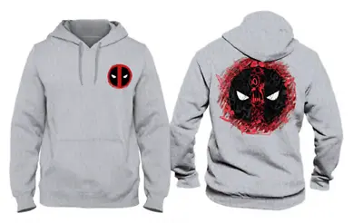Buy Marvel - Deadpool Logo Grey Men's Sweat Hoodie - XL • 37.19£