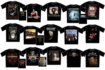 Buy LICENSED BAND MUSIC T SHIRTS Bands A-E Metal Rock Glam Prog LOW PRICE CLEARANCE • 14.99£