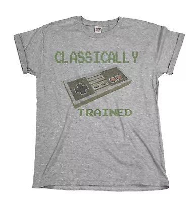 Buy Classically Trained Retro Video Gamer Mens Organic Gaming T-Shirt Top Nintendo • 8.99£