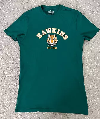 Buy NETFLIX Stranger Things Hawkins Green T-Shirt - Medium - Men Top Tshirt Mens • 2.99£