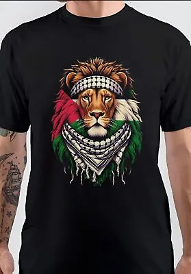 Buy World Peace Palestine Pray Lion Flag Classic NWT Gildan S-5XL T-Shirt • 19.15£