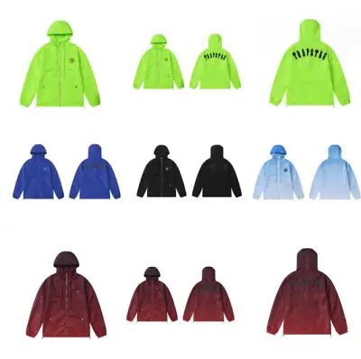 Buy New Trapstar Men's Winter Windproof Jacket Coat With Hood Black Windbreaker Size • 50.76£