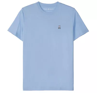 Buy Psycho Bunny Mens T-Shirt Classic Crew Neck Pima Cotton Tee In Blue • 49.99£