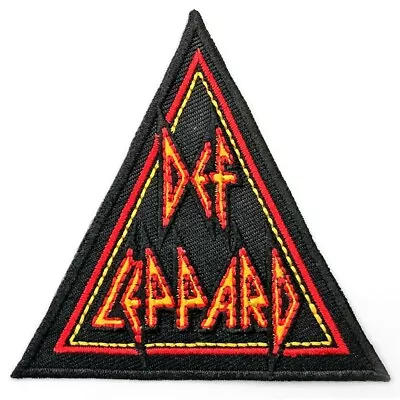 Buy DEF LEPPARD Iron-On Woven Patch: TRI-LOGO: Triangle Official Licenced Merch Gift • 4.30£