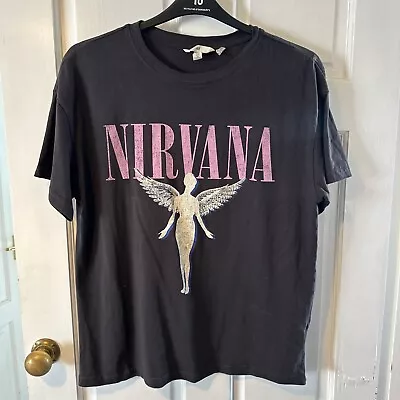 Buy H&M Nirvana Tshirt M Band 16-18 • 5£