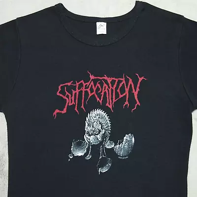Buy Vintage SUFFOCATION Death Metal Tshirt 2003 Effigy Of Forgotten Womens Medium • 113.35£