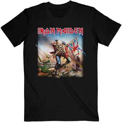 Buy Officially Licensed Iron Maiden Trooper Mens Black T Shirt Iron Maiden Tee • 14.50£