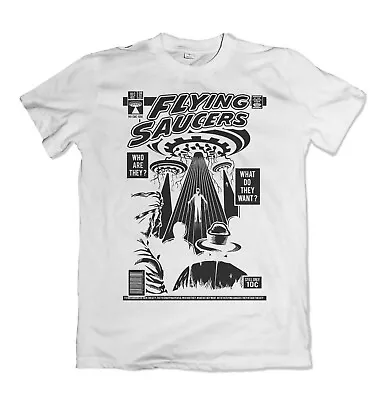 Buy UFO T Shirt Flying Saucers Alien Movie Comics S-3XL  • 14.99£