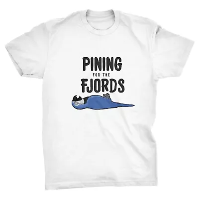 Buy Pining For The Fjords Funny Monty Python Inspired Dead Parrot T-Shirt • 14.99£