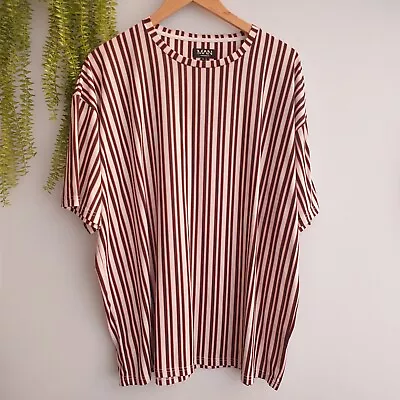 Buy Mens Boohoo Man Striped Oversized Tshirt Size L Good Used Clean Ch Meas 55  L31  • 3.11£