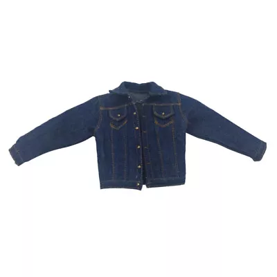 Buy 1/6 Scale Male Jean Jacket For 12 Inch Mens Action Figures • 15.50£