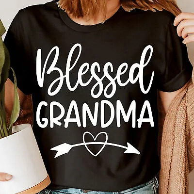 Buy Blessed Grandma Grandmother Life Mothers Day Gift Womens T-Shirts Tee Top #NED • 9.99£