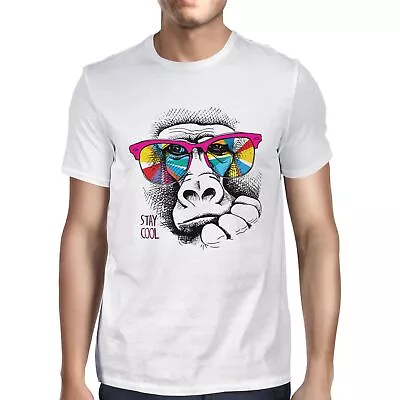 Buy 1Tee Mens Stay Cool Monkey  T-Shirt • 7.99£