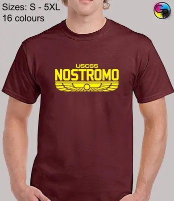 Buy Nostromo Mens T Shirt Aliens Design Weyland Ripley Yutani Classic Film Top • 7.99£