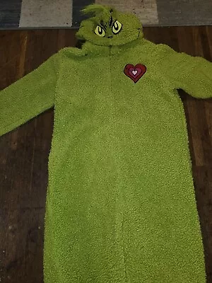 Buy The Grinch Suit Pajamas One Piece Costume  Christmas Size M • 37.64£