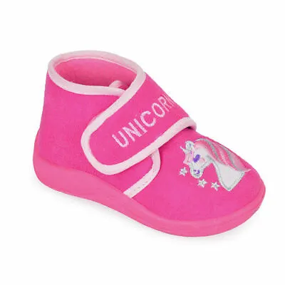 Buy BNWT Unicorn Dreams Slippers Pink Baby Girls Toddlers Size 4-10 UK Xmas Gift • 12.95£