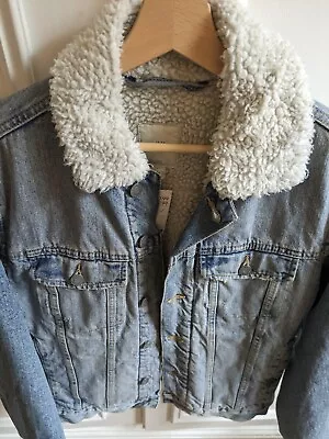 Buy Denim Sherpa Jacket - Small - Great Condition • 15£