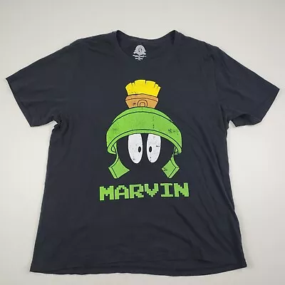 Buy Marvin The Martian Shirt Mens Size 2XL Black Short Sleeve T-Shirt Looney Tunes • 12.64£