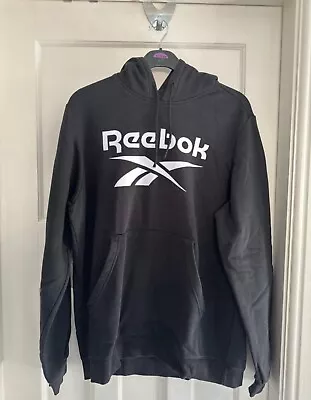 Buy Reebok Men Black Hoodie Size XL • 10£